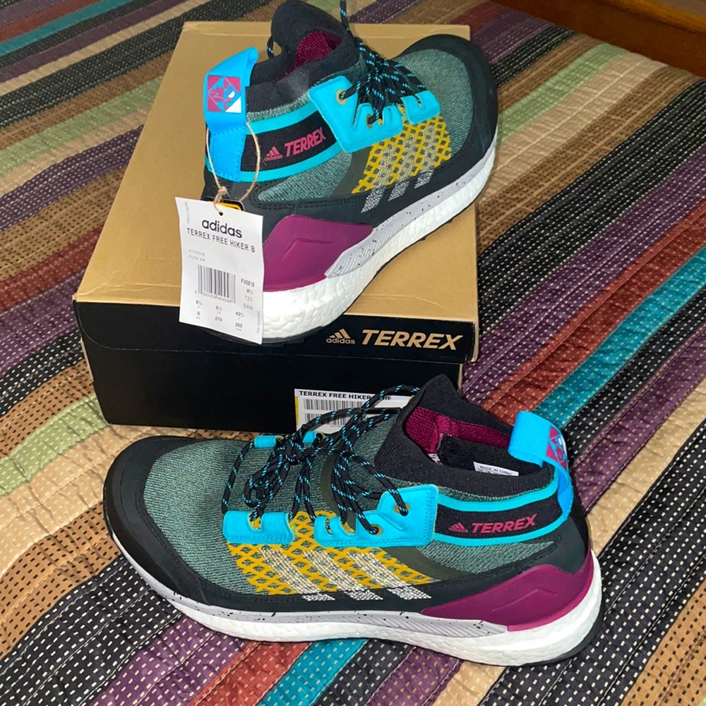 NWT Terrex Free Hiker Blue “Plein Air”